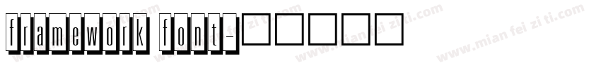 framework font字体转换